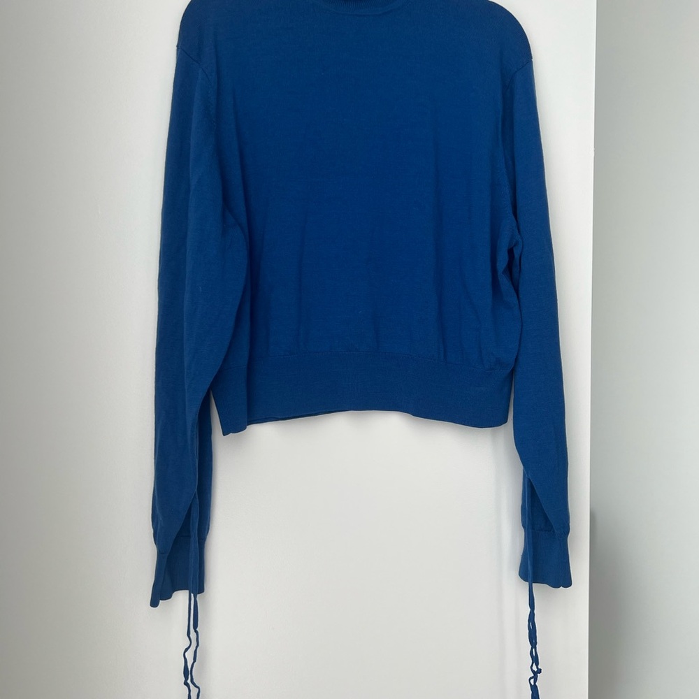 JW ANDERSON x Uniqlo Blue Merino Wool turtleneck
